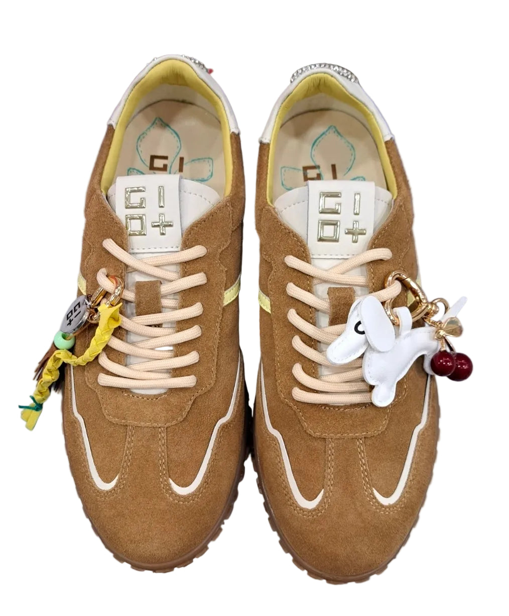 SNEAKERS PELLE SCAMOSCIATA GIO+ BROWN BASSOTTO