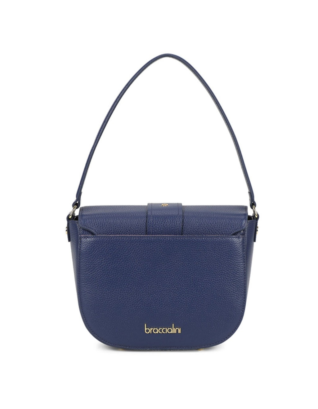 BORSE A SPALLA PELLE BRACCIALINI BAROQUE BLU MEDIA