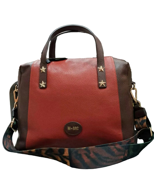 BORSE A MANO ANIMALIER M*BRC BY MASSIMO BRACCIALINI PELLE ARANCIO