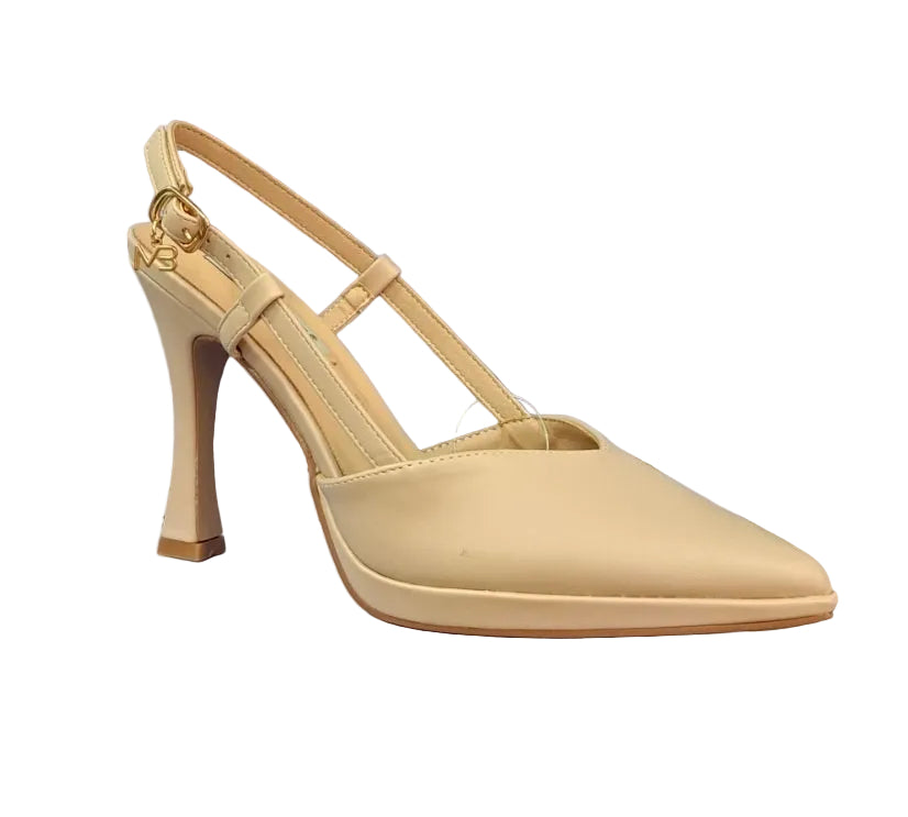DECOLLETE' MIABELLE SLINGBACK PLATEAU NUDE