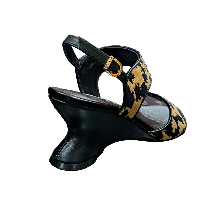 SANDALI FASCE JEANNOT MACULA NERO