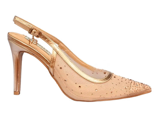 DECOLLETE' MIABELLE SLINGBACK STRASS RAME