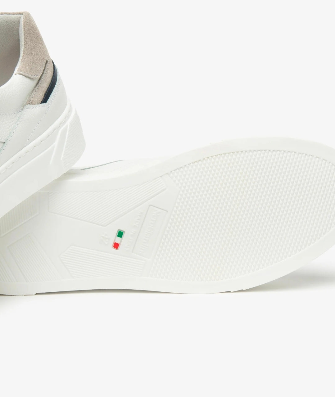 SNEAKERS PELLE NEROGIARDINI ZIP BIANCO