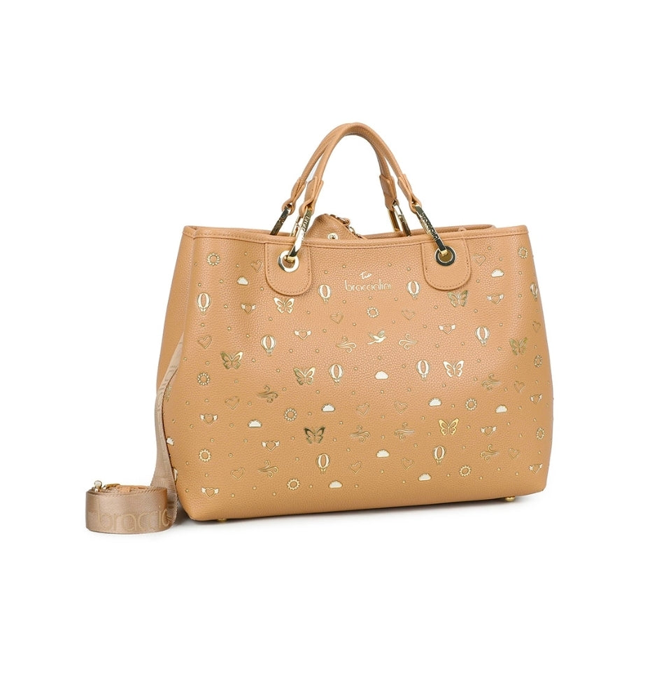 BORSE A MANO BETH STRASS BRACCIALINI BEIGE GRANDE