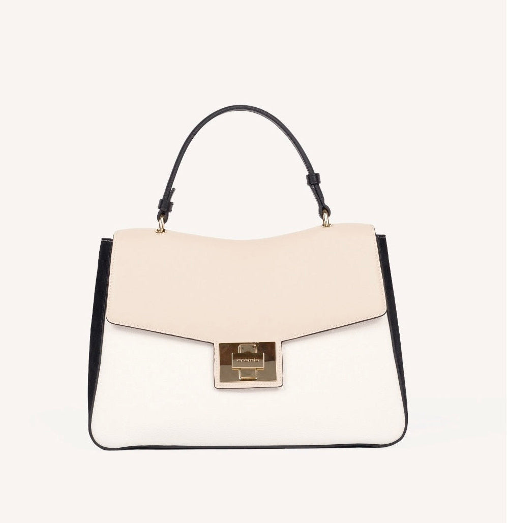 BORSE A MANOTESS CROMIA BIANCO NERO BEIGE