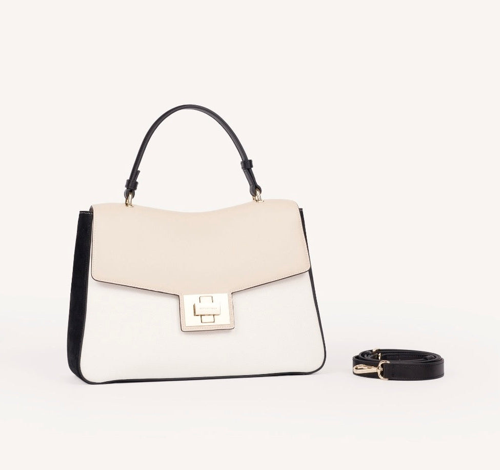 BORSE A MANOTESS CROMIA BIANCO NERO BEIGE