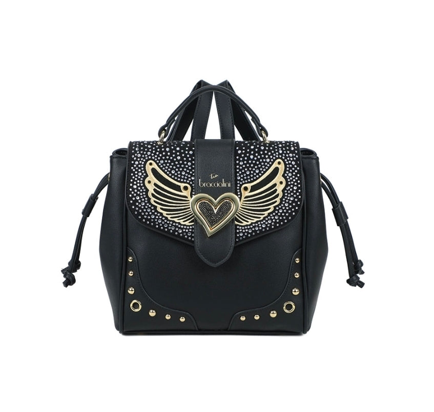ZAINI BRACCIALINI ROCK STRASS NERO