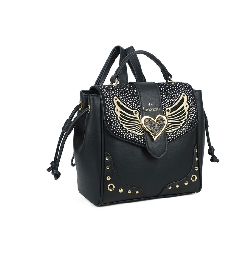 ZAINI BRACCIALINI ROCK STRASS NERO
