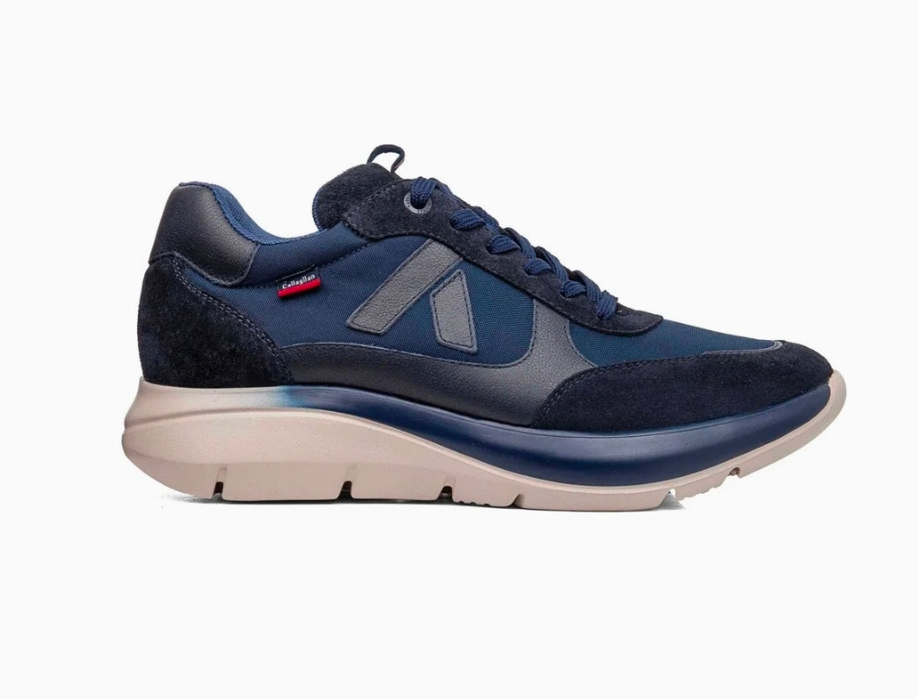 SNEAKERS ALGORITMO PELLE E TESSUTO CALLAGHAN BLU