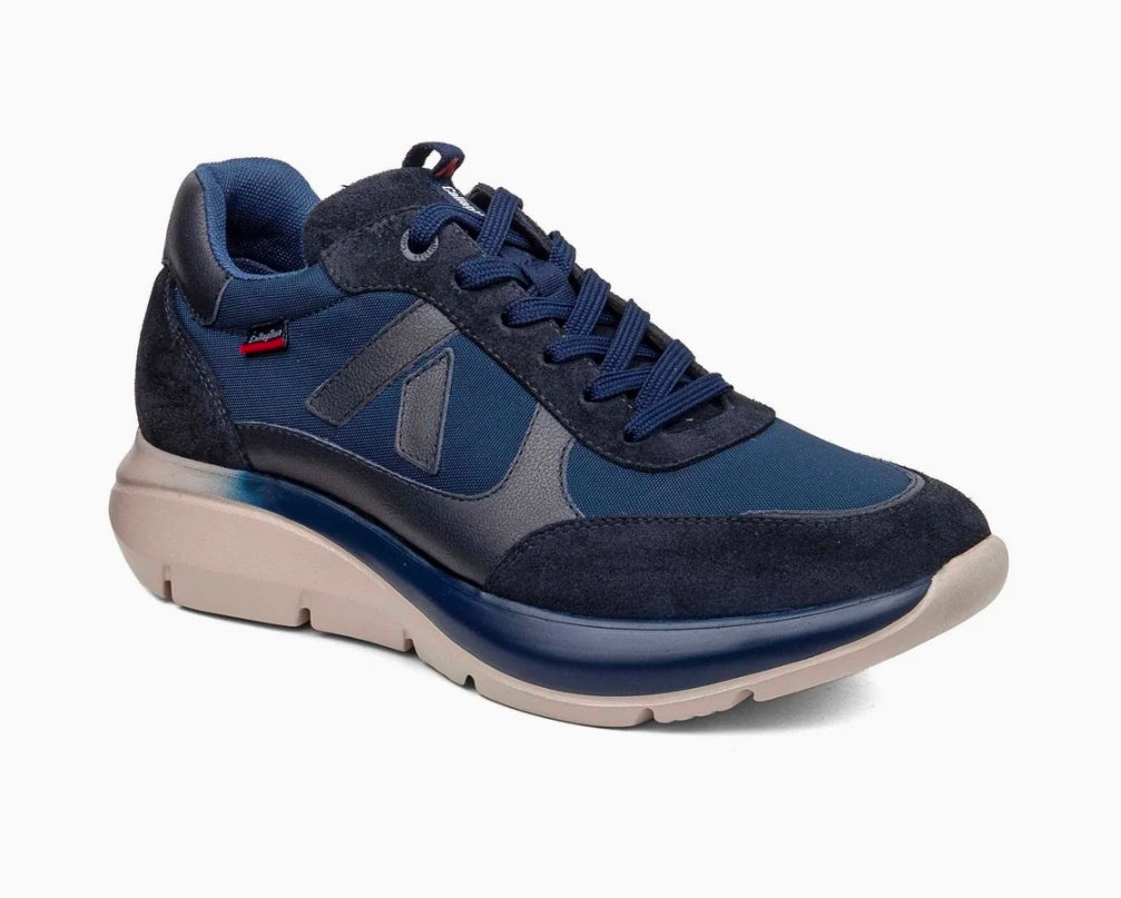 SNEAKERS ALGORITMO PELLE E TESSUTO CALLAGHAN BLU