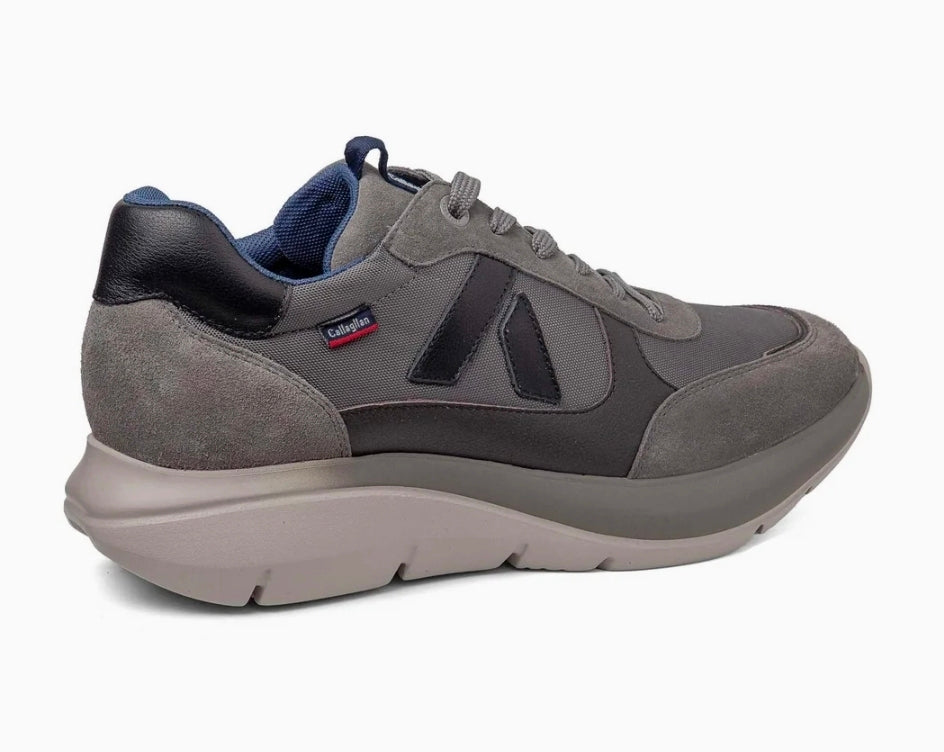 SNEAKERS ALGORITMO PELLE E TESSUTO CALLAGHAN GRIGIO