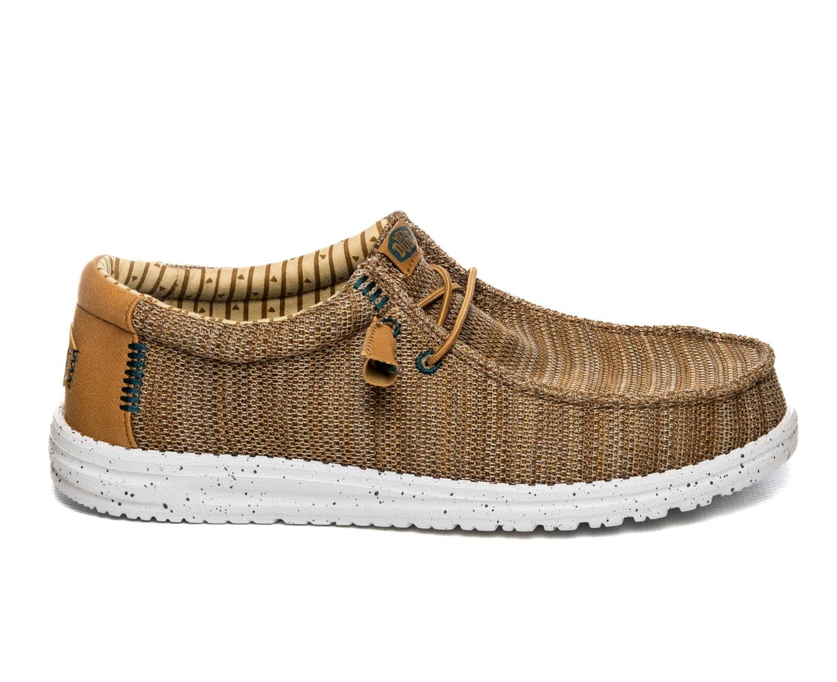 MOCASSINI WALLY STRETCH SOX HEY DUDE BROWN