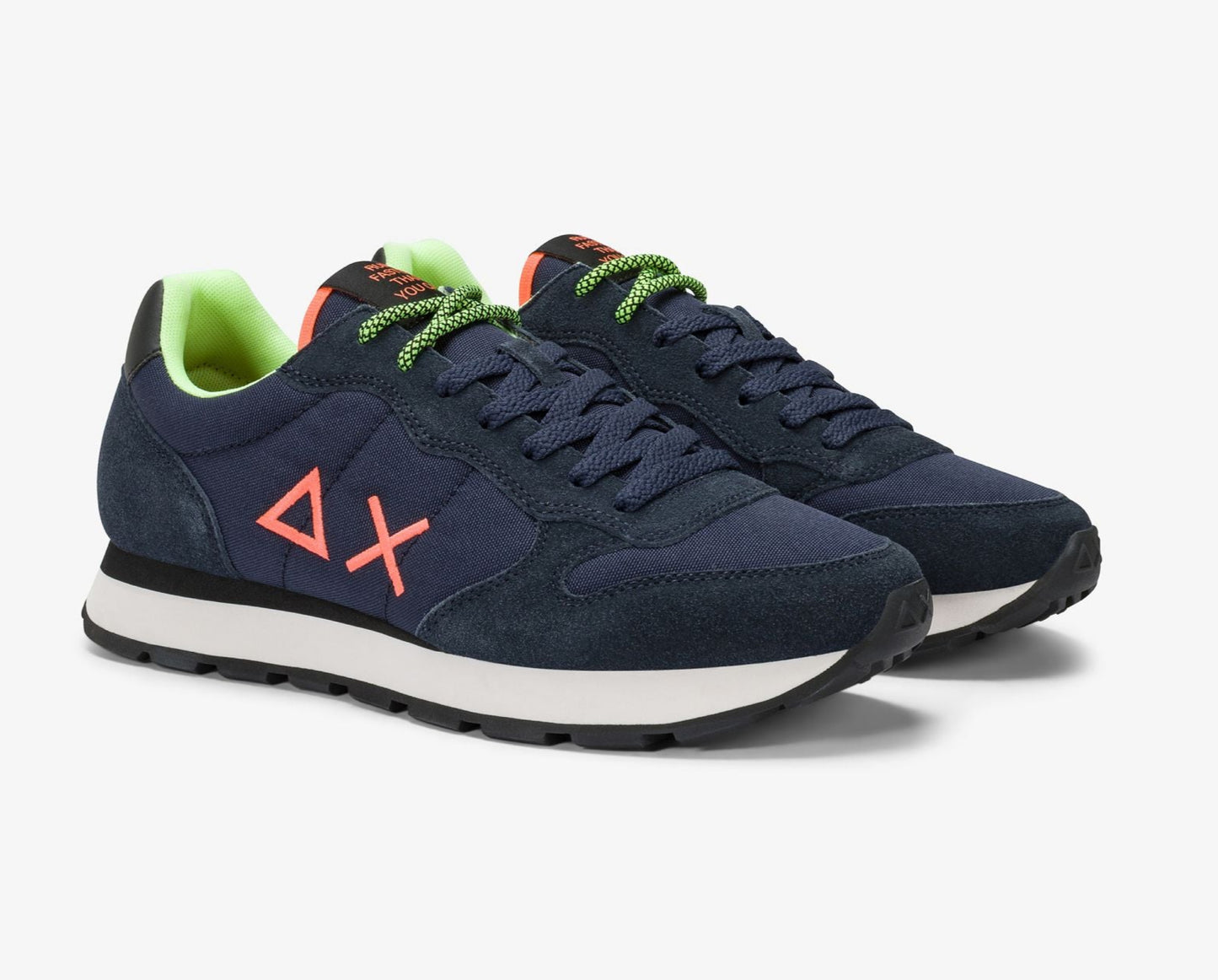 SNEAKERS TOM FLUO SUN68 NAVY BLU
