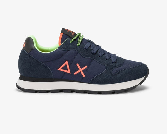 SNEAKERS TOM FLUO SUN68 NAVY BLU