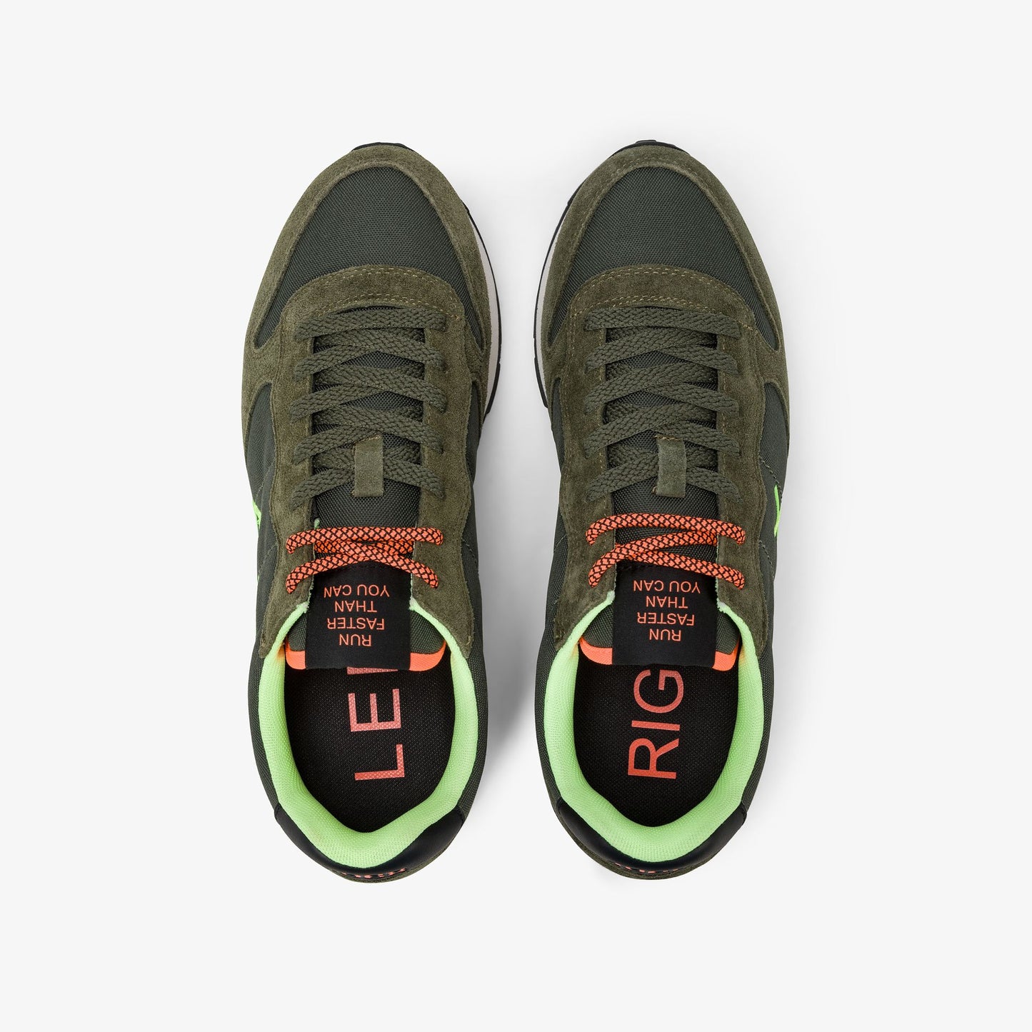 SNEAKERS TOM FLUO SUN68 MILITARE SCURO