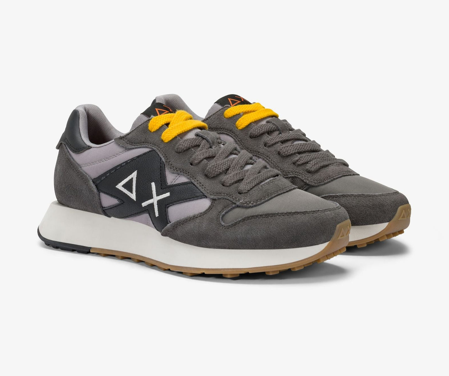 SNEAKERS SUN68 UOMO JAKI BICOLOR GRIGIO SCURO