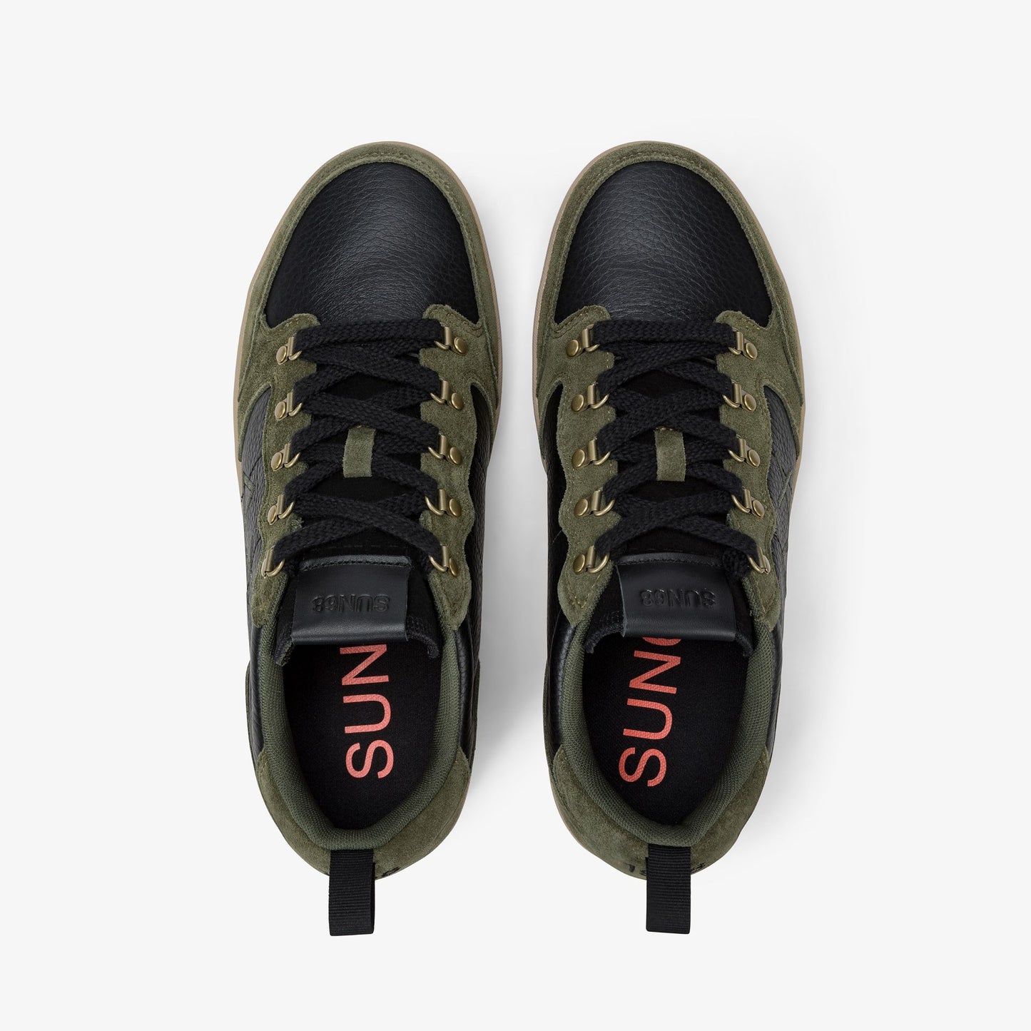 SNEAKERS GENIUS SUN68 PELLE SUEDE MILITARE SCURO