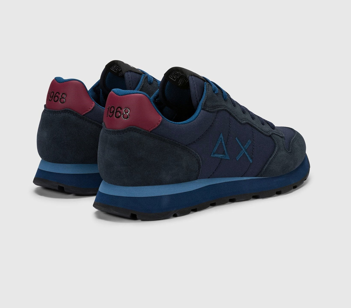 SNEAKERS TOM SOLID SUN68 BLU DETTAGLIO BORDEAUX