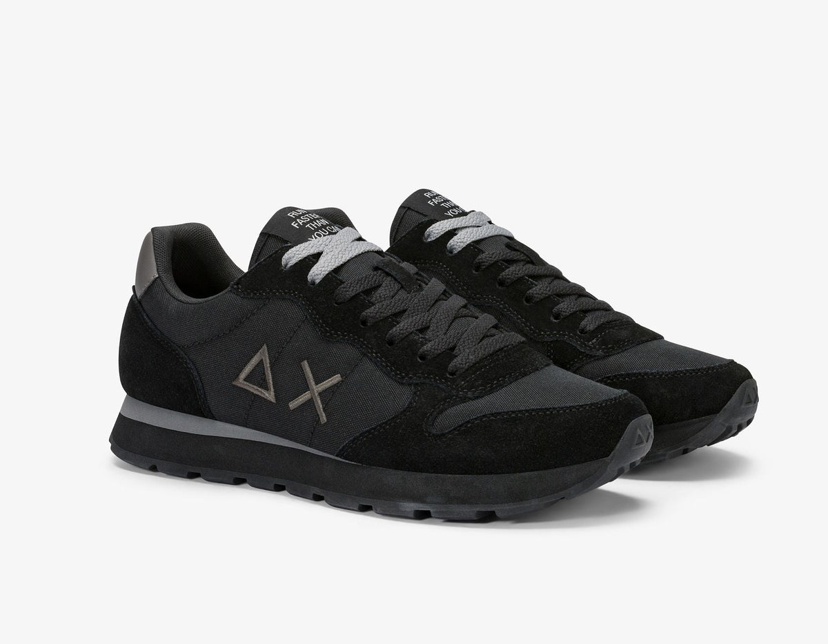 SNEAKERS TOM SOLID SUN68 NERO E GRIGIO SCURO