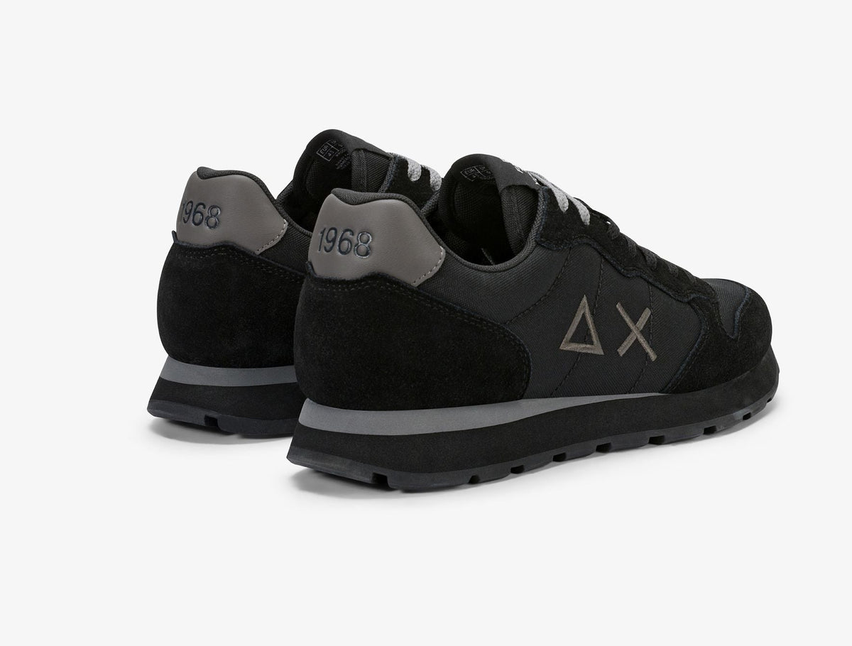 SNEAKERS TOM SOLID SUN68 NERO E GRIGIO SCURO