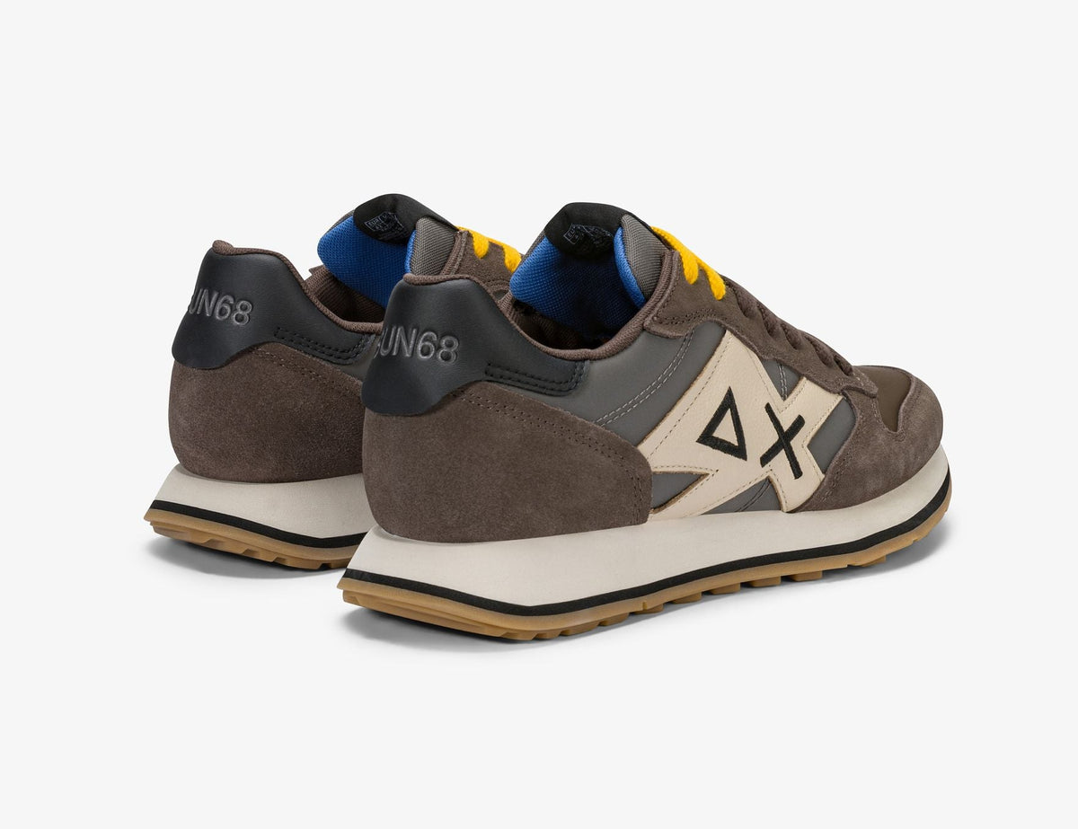 SNEAKERS JAKI BICOLOR SUN68 MARRONE