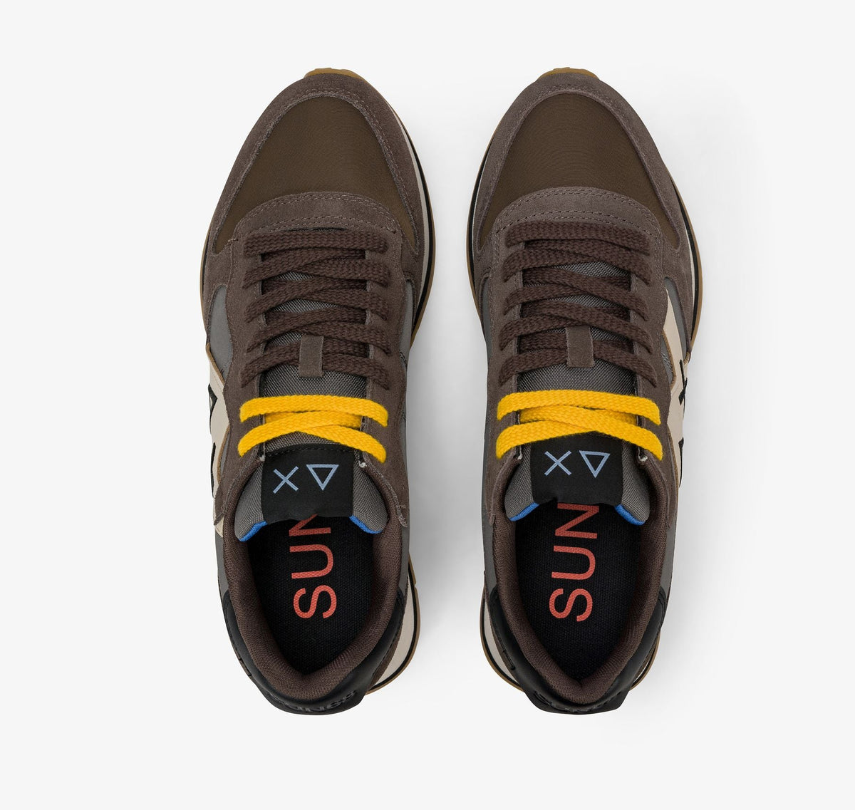 SNEAKERS JAKI BICOLOR SUN68 MARRONE