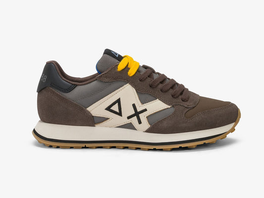 SNEAKERS JAKI BICOLOR SUN68 MARRONE