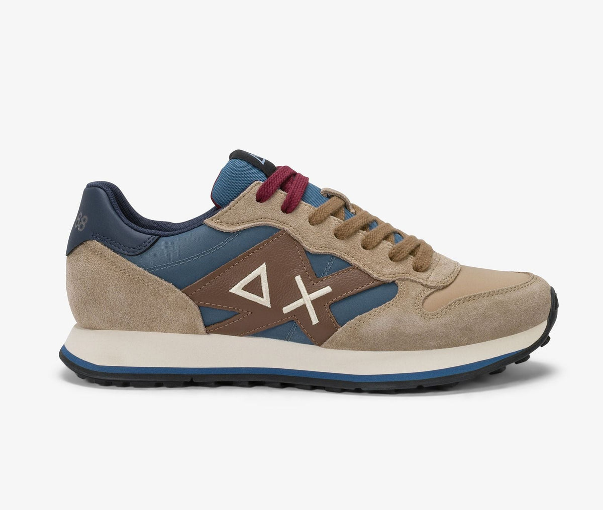 SNEAKERS JAKI BICOLOR SUN68 BEIGE SCURO