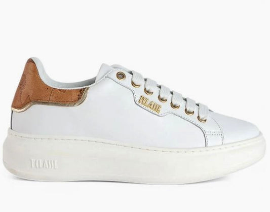SNEAKERS PELLE BIANCA ALVIERO MARTINI