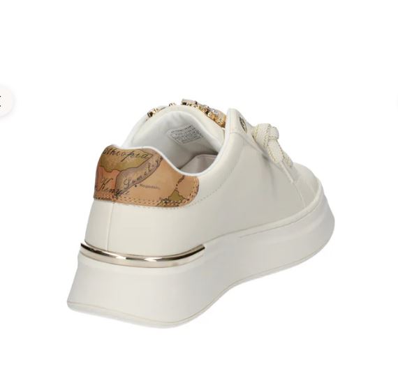 SNEAKERS PIETRE DECORATIVE ALVIERO MARTINI PANNA