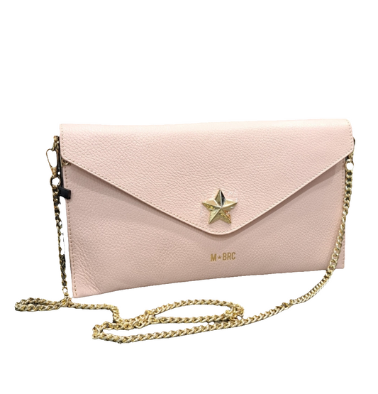 TRACOLLE POCHETTE BUSTONA M*BRC BY MASSIMO BRACCIALINI PELLE ROSA