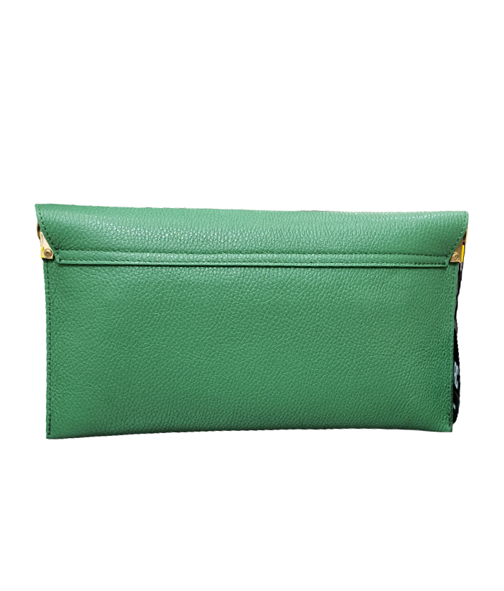 TRACOLLE POCHETTE STAR M*BRC BY MASSIMO BRACCIALINI PELLE VERDE