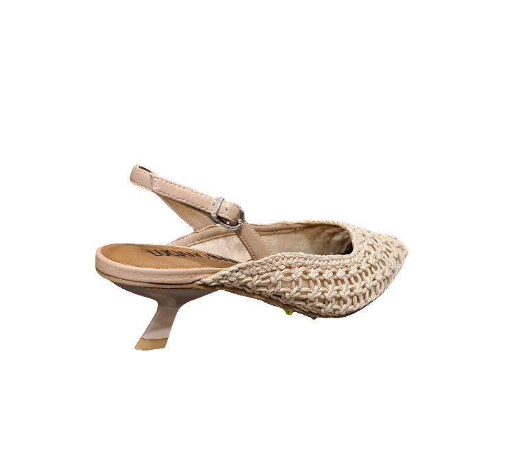 SANDALI SLINGBACK TESSUTO INTRECCIATO