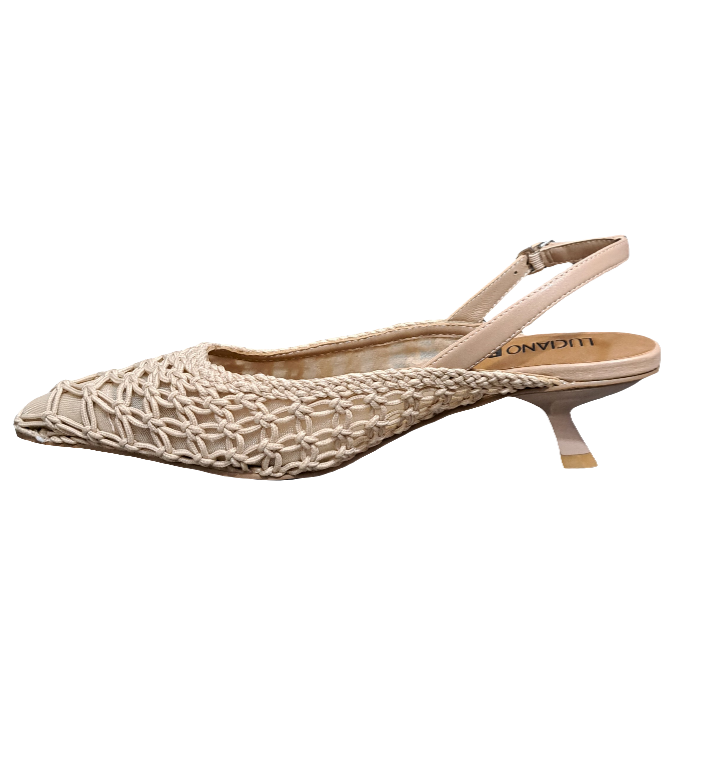 SANDALI SLINGBACK TESSUTO INTRECCIATO