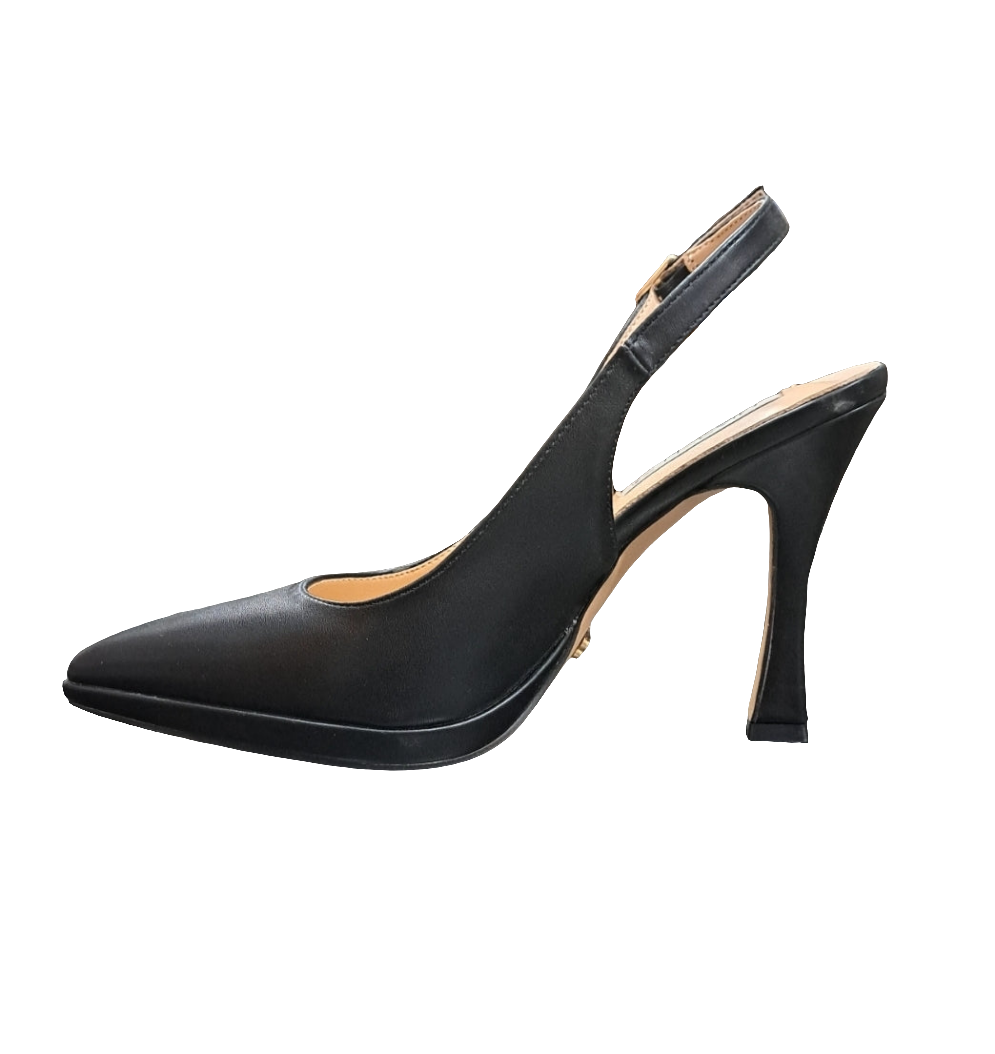 SANDALI MIABELLE SLINGBACK PLATEAU NERO