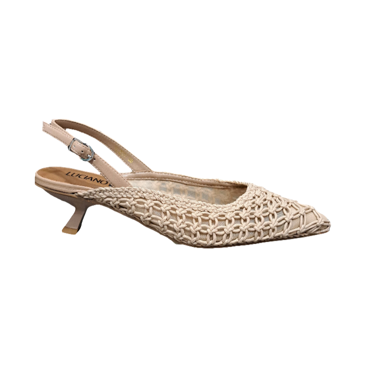 SANDALI SLINGBACK TESSUTO INTRECCIATO