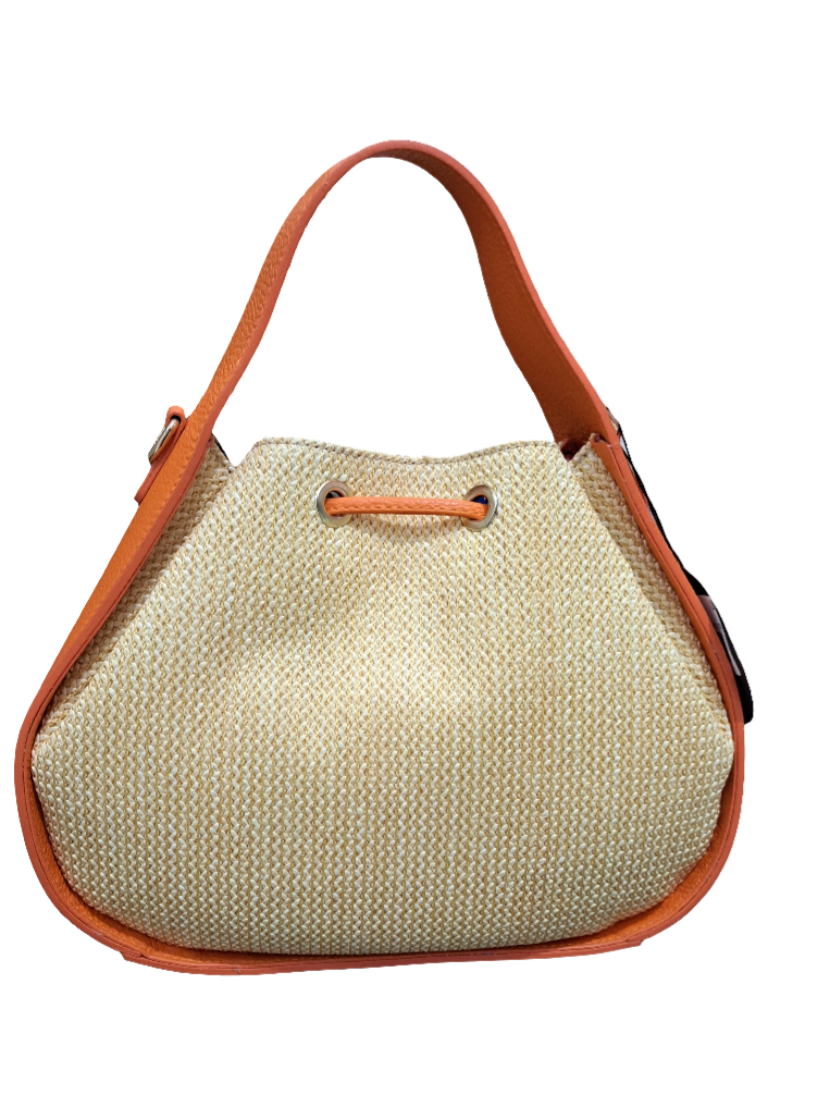 BORSE A MANO RAFIA MALINDI M*BRC BY MASSIMO BRACCIALINI ARANCIO