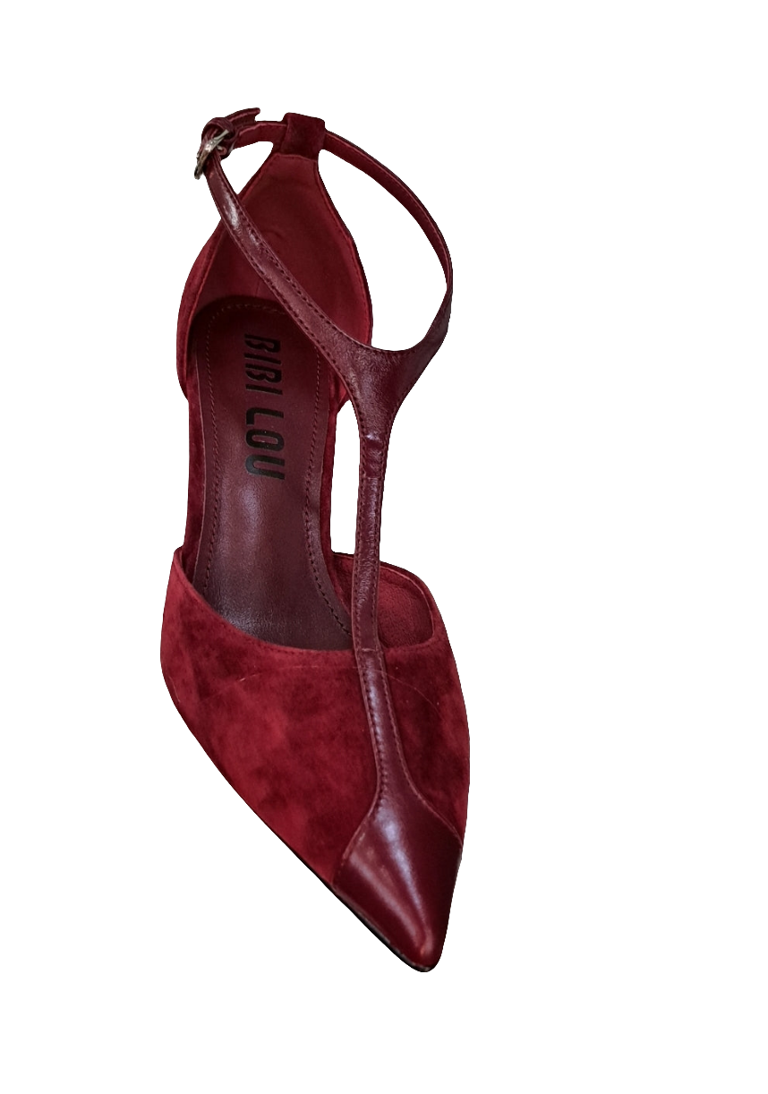 DECOLLETE' PELLE SCAMOSCIATA BIBI LOU