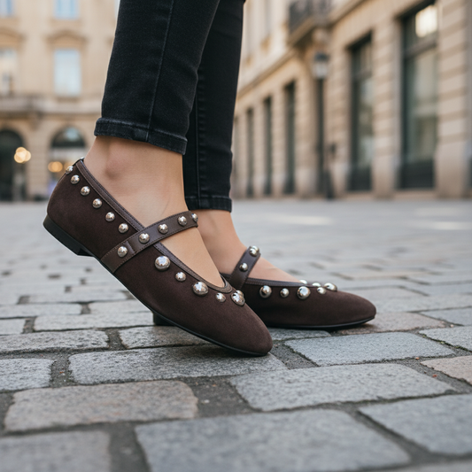 BALLERINE CARINNA BIBI LOU DARK BROWN