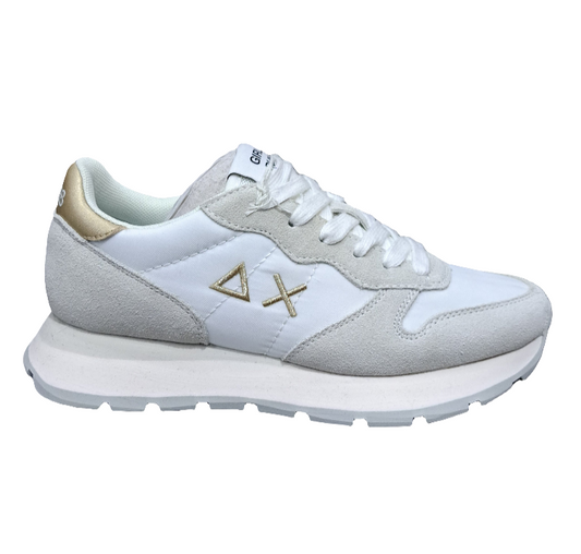 SNEAKERS ALLY GOLD SILVER SUN68 WHITE