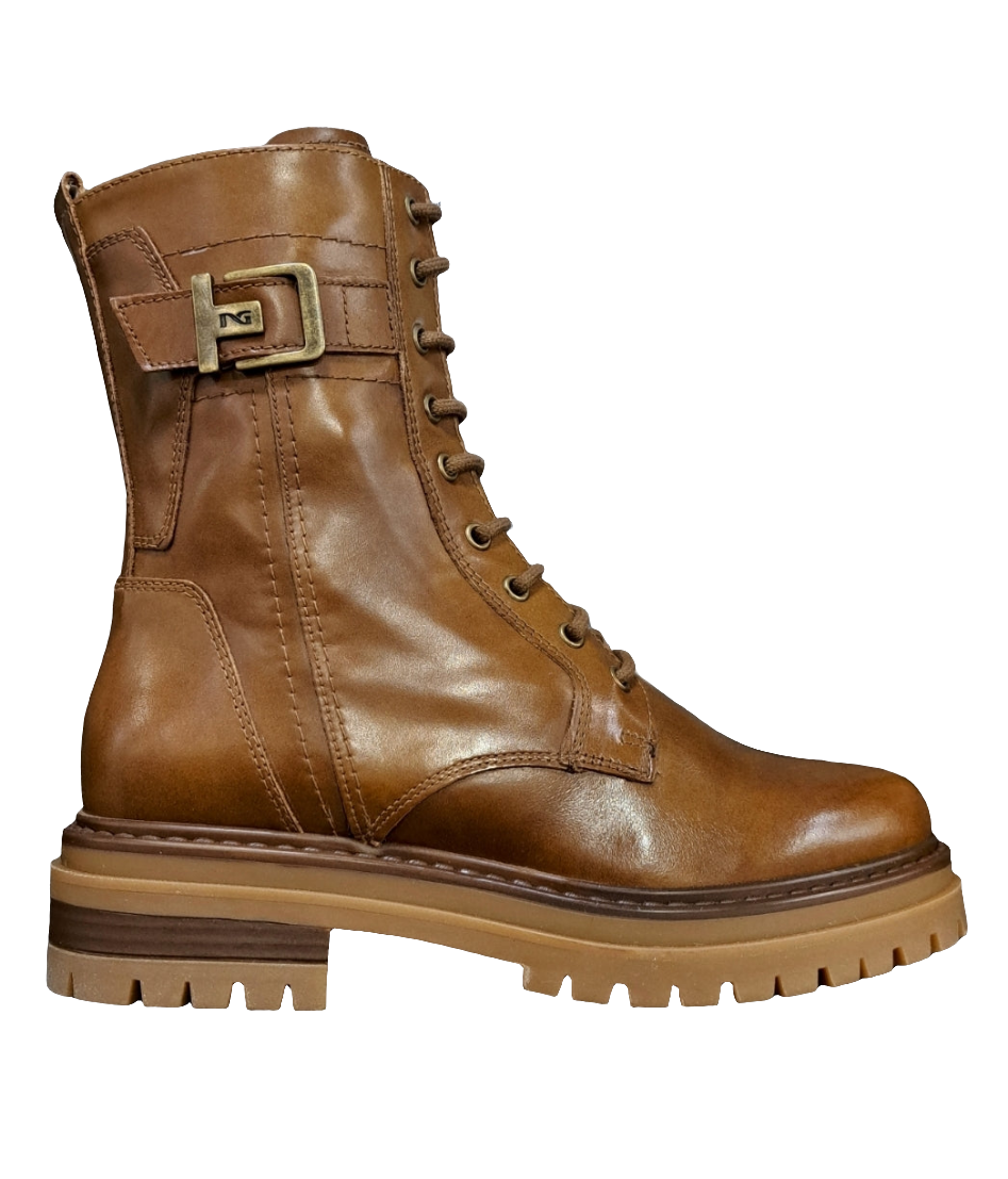 ANFIBI PELLE FIBBIA DECORATIVA NEROGIARDINI CUOIO