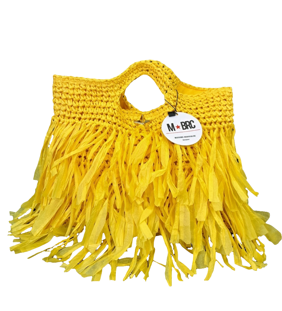 BORSE A MANO INTRECCIO SOLEADO M*BRC BY MASSIMO BRACCIALINI GIALLA