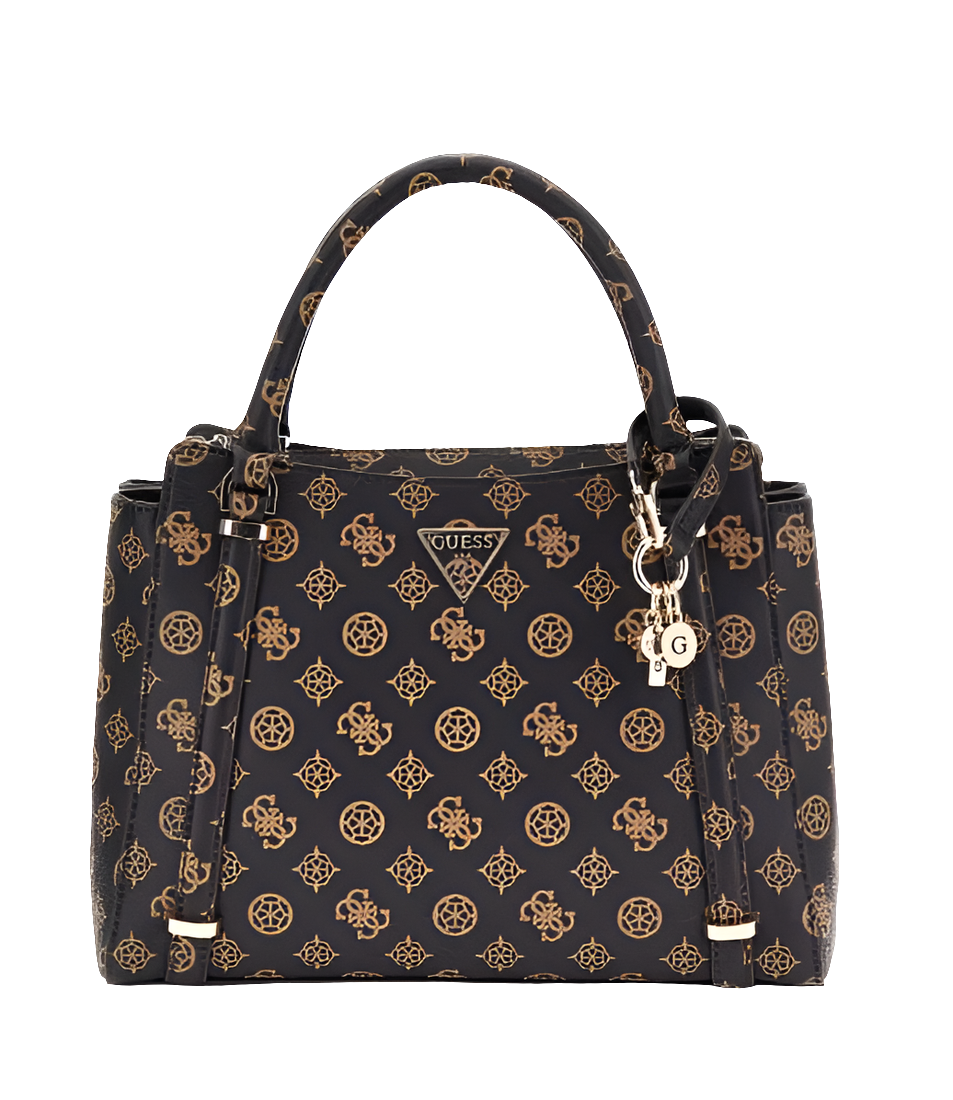 BORSE A MANO GUESS ERICA 4G MARRONE