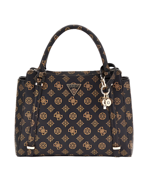 BORSE A MANO GUESS ERICA 4G MARRONE