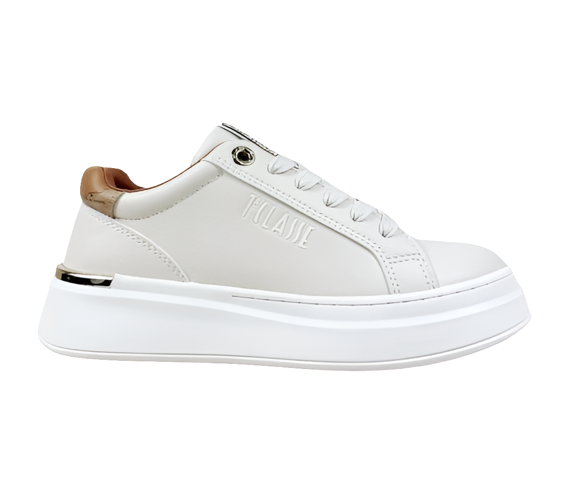 SNEAKERS DETTAGLI STRASS ALVIERO MARTINI PANNA