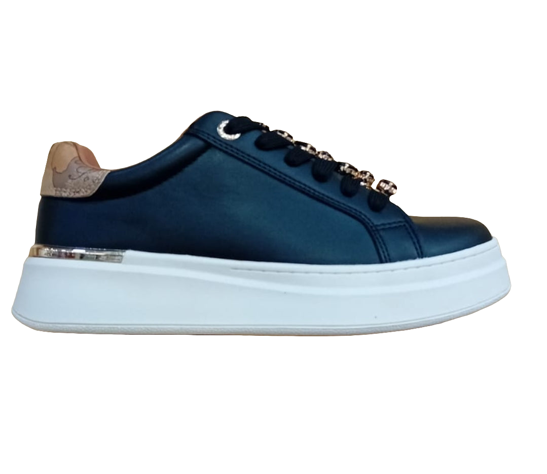 SNEAKERS STRASS DECORATIVI ALVIERO MARTINI NERA
