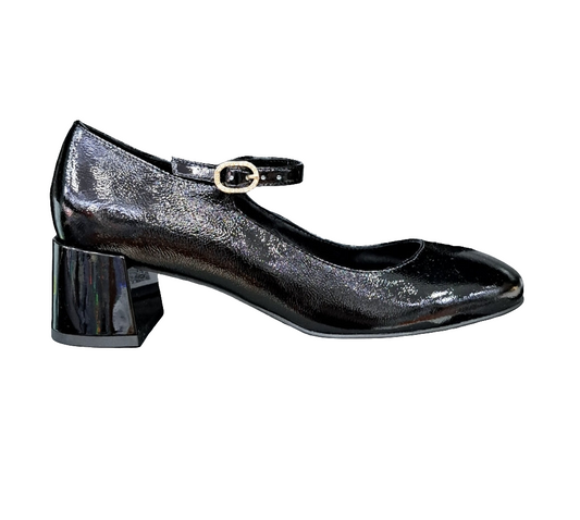 DECOLLETE' VERNICE PELLE NEROGIARDINI NERA