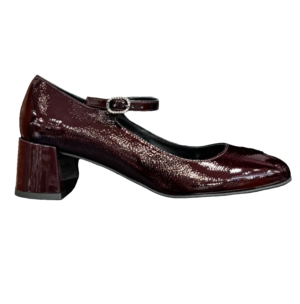 DECOLLETE' VERNICE PELLE NEROGIARDINI BORDEAUX