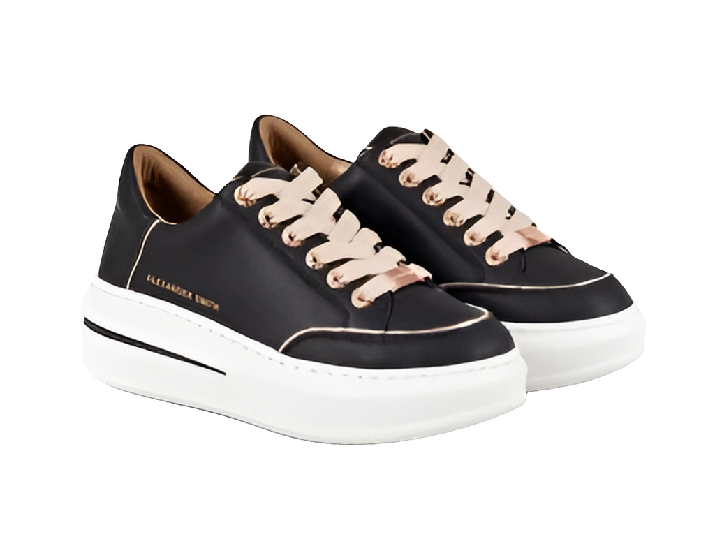 SNEAKERS LANCASTER WOMAN BLACK COPPER