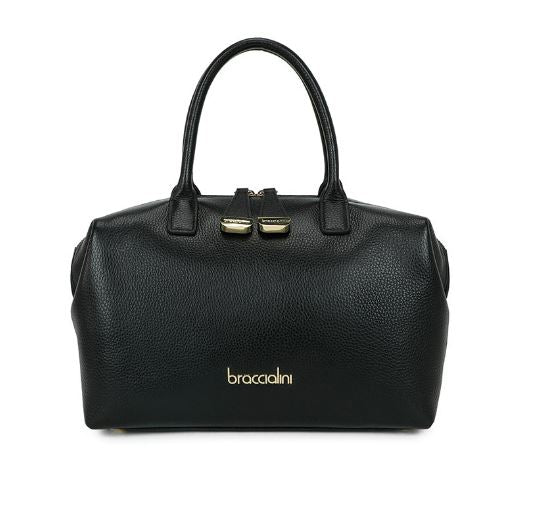 BAULETTI SARA PELLE BRACCIALINI NERO